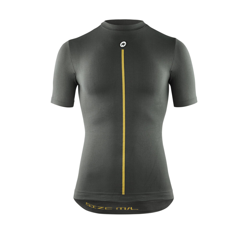 Assos Spring Fall SS Skin Layer P1 Kurzarm Funktionsunterhemd für Frühling & Herbst II anthracite grey