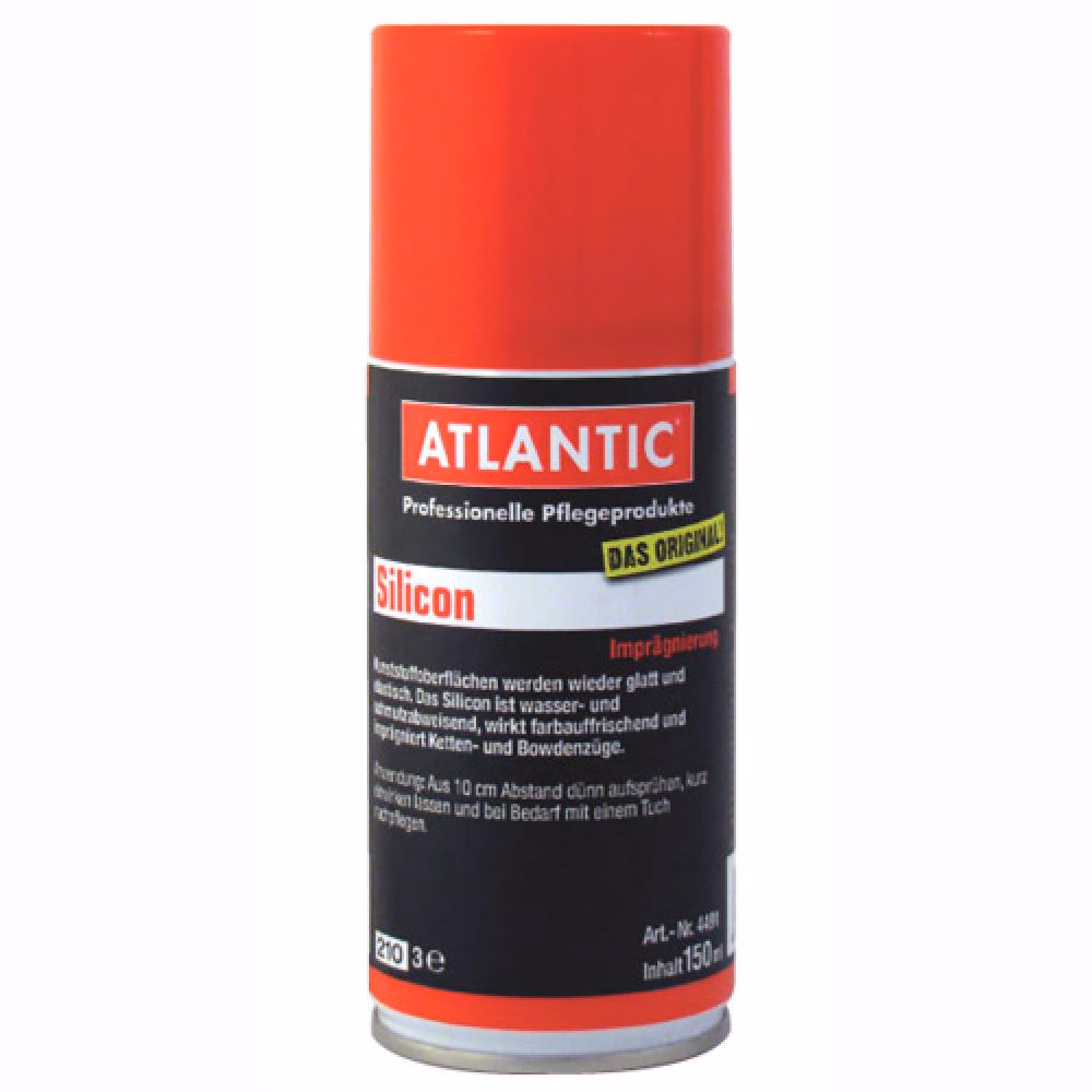 Atlantic Silicon Sprühdose 150ml - Pflegespray für Fahrradketten - PflegeundSchutzspray