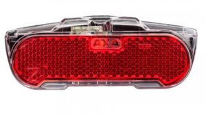 Axa Dynamo-Rücklicht Slim Steady 80mm für Gepäckträger schwarz-transparent StVZO
