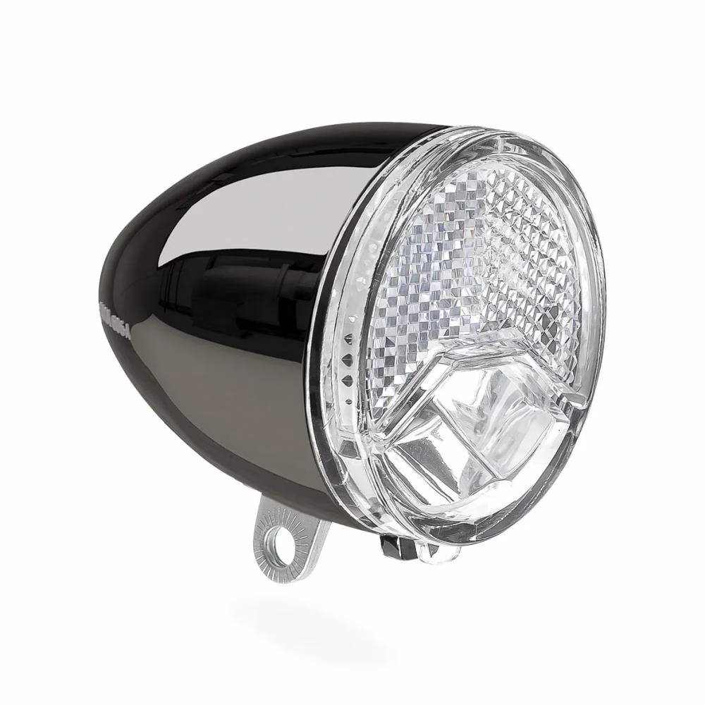 Axa Dynamo-Scheinwerfer 606 Auto LED schwarz chrom AXA NL 92915196SC StVZO