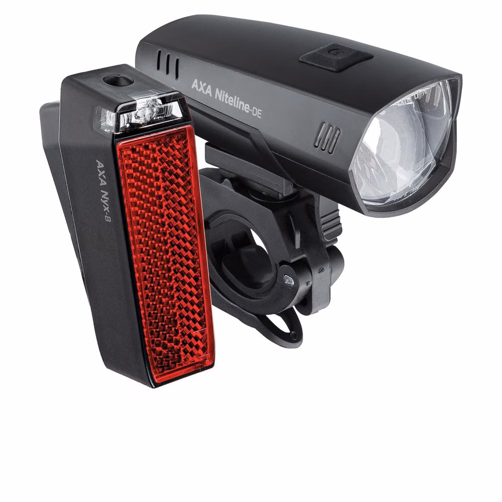 Axa Kombiset Niteline DE 35 Lux LED Batterie 35 Lux Frontleuchte+LED Rücklicht