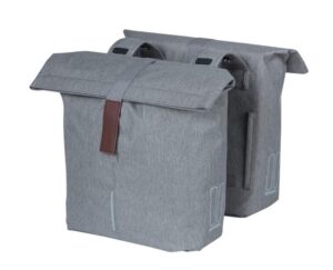 Basil Doppelpacktasche City grey melee 30x18x49cm