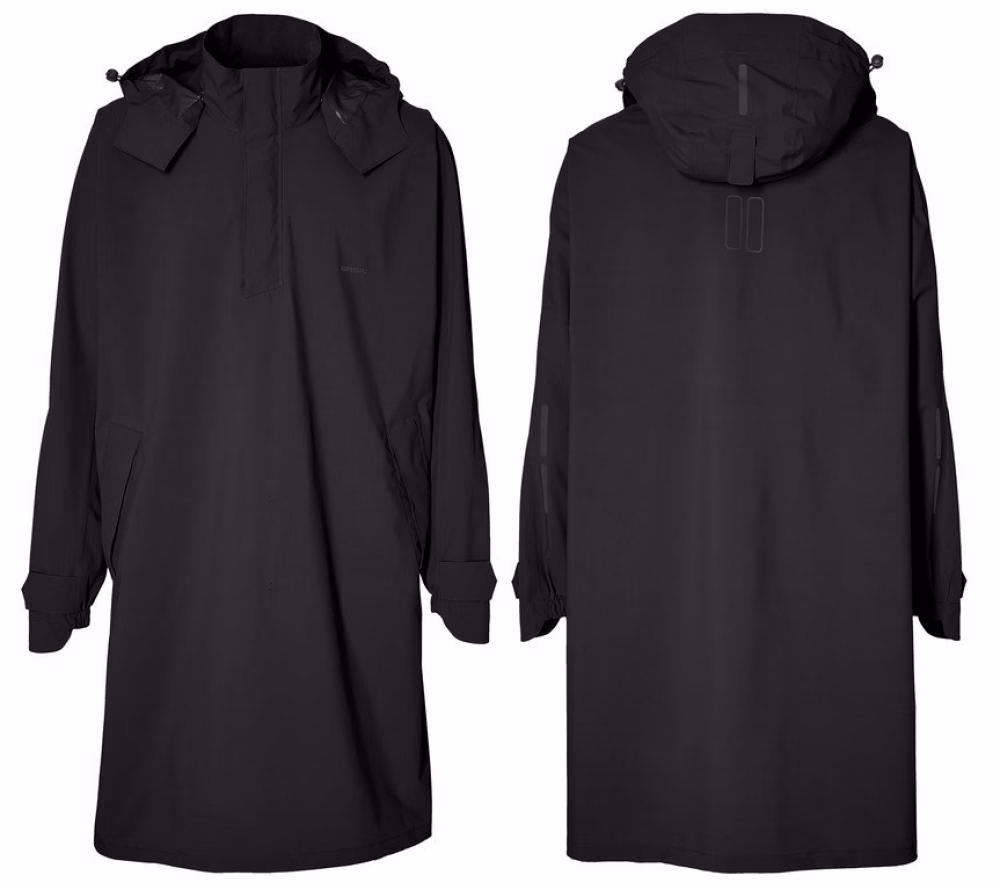Basil Fahrrad Regenponcho Mosse jet black XL XXL unisex