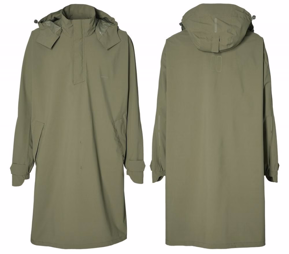 Basil Fahrrad Regenponcho Mosse olive green M L unisex