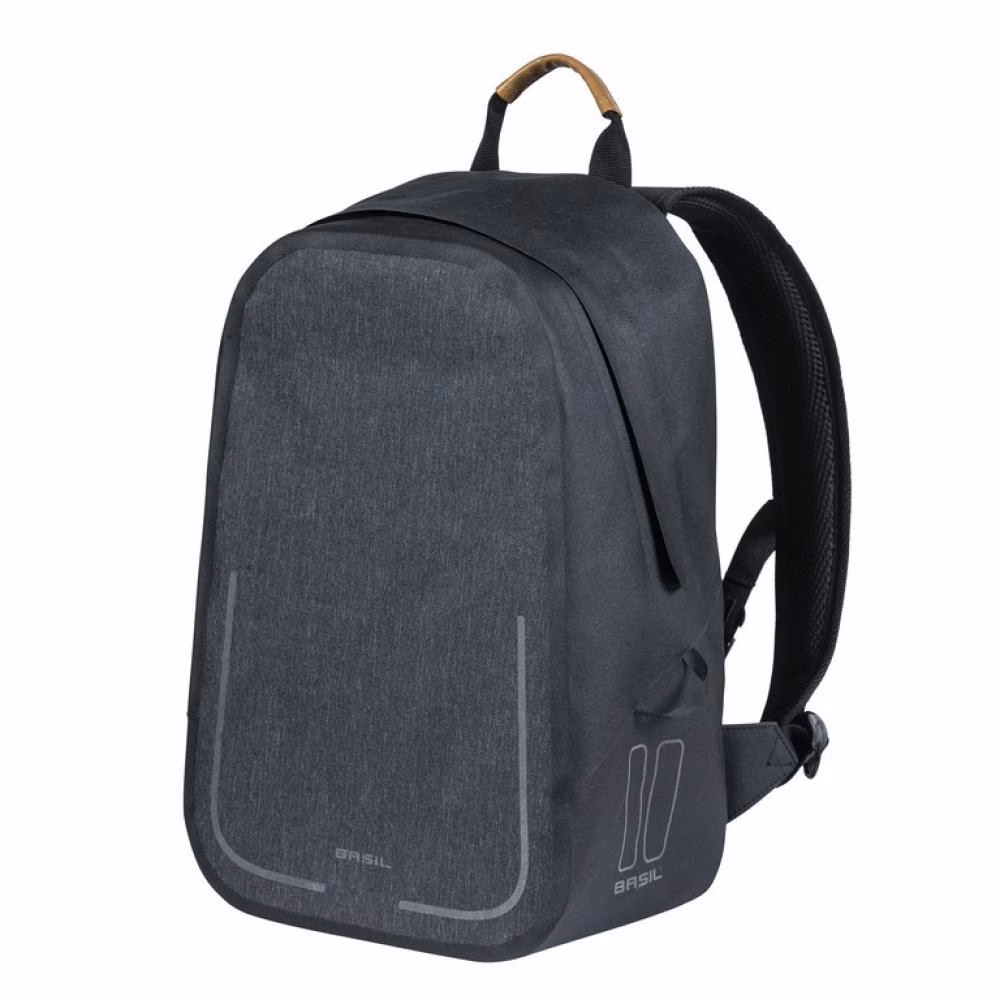 Basil Fahrradrucksack Urban Dry charcoal melee 18l 33x19x50