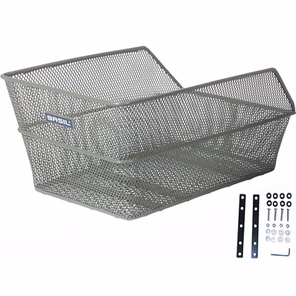 Basil Hinterradkorb Cento für Schultasche olivgrün 38x24x11cm engmaschig