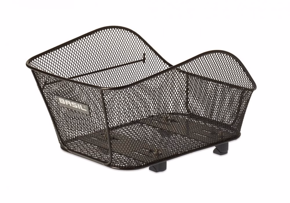 Basil Hinterradkorb Icon S 34x29x23 cm schwarz engmaschig