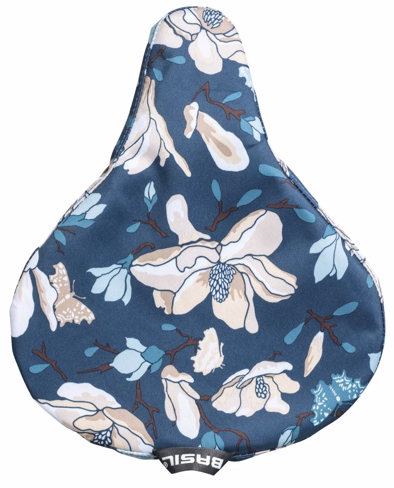 Basil Magnolia Sattelüberzug - teal blue, wasserdicht