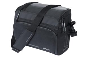 Basil Move Lenkertasche KF 7-8 Liter schwarz - wasserabweisend, mit Smartphone-Fach & Reflektor