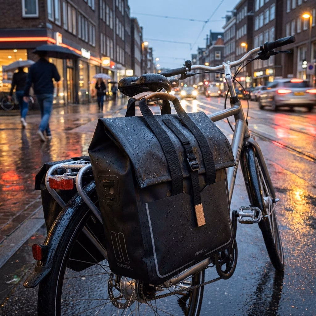 Basil Shoppertasche Urban Dry wasserdicht matt black 20l