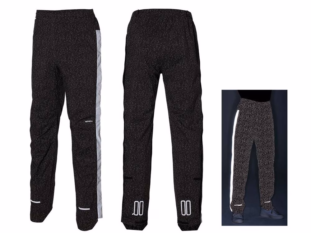 Basil Skane HiVis Regenhose Herren (schwarz) Größe:XXL