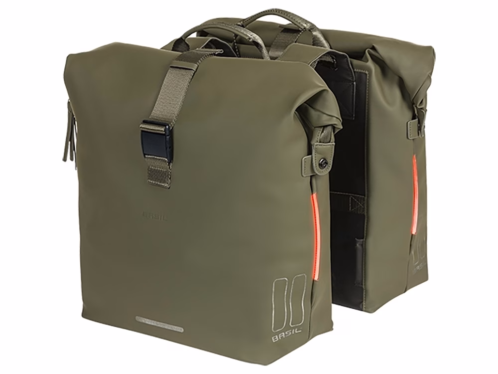 Basil Soho Nordlicht Doppeltasche (41 Liter | moosgrün)