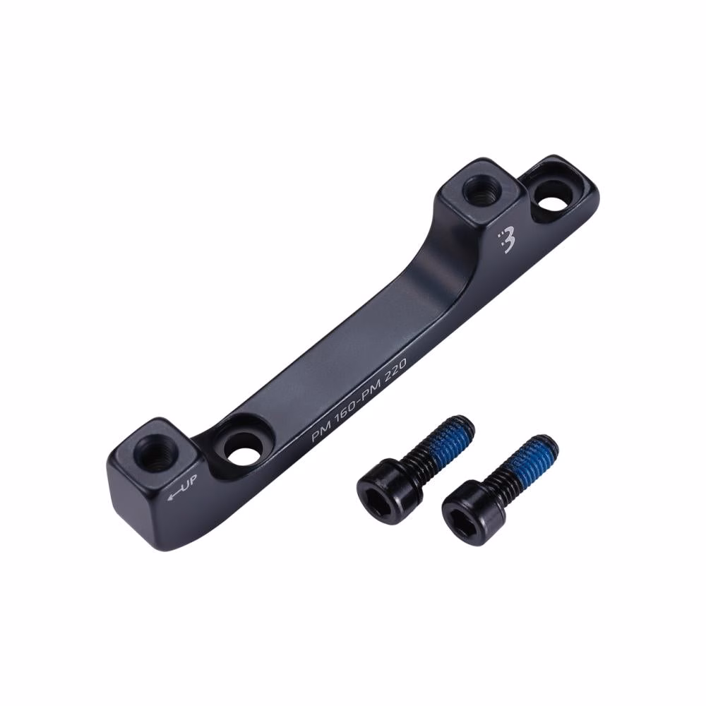 BBB Cycling Adapter PowerMount PM PM 160mm / 220mm schwarz - sicherer Scheibenbrems-Umbau