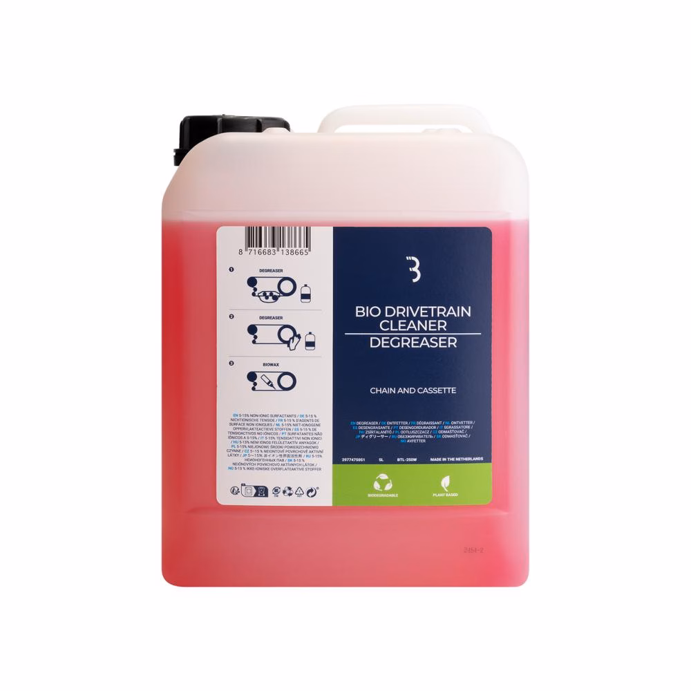 BBB Cycling BBB degreaser BioDrivetrain cleaner 5L rot - biologischer Antriebsreiniger für gründliche Pflege