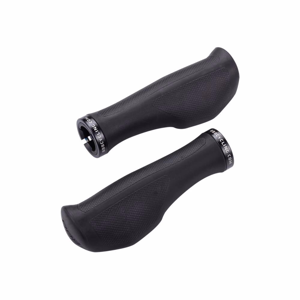BBB Cycling BBB Griffe ErgoFix 132mm schwarz - ergonomische Fahrradgriffe für mehr Komfort