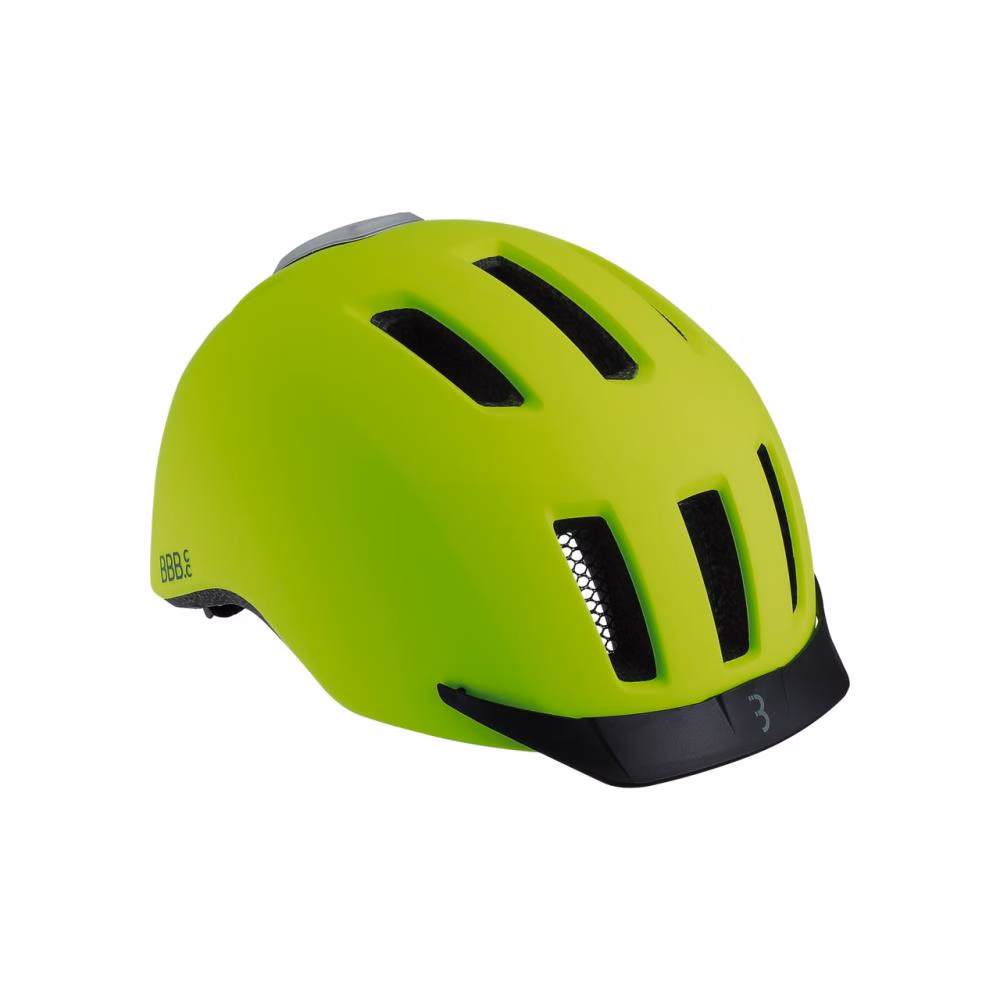 BBB Cycling BBB Helme Grid L (58-62cm) matt neon gelb - sicherer City- und E-Bike-Helm