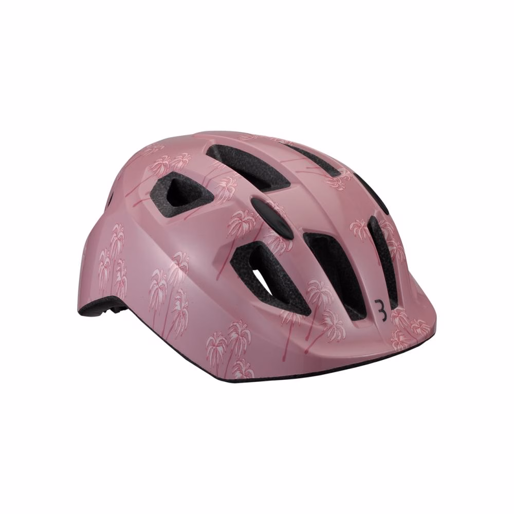 BBB Cycling BBB helm Hero M (52-56cm) M pink palmtrees - sicherer Kinder-Fahrradhelm mit Top-Belüftung