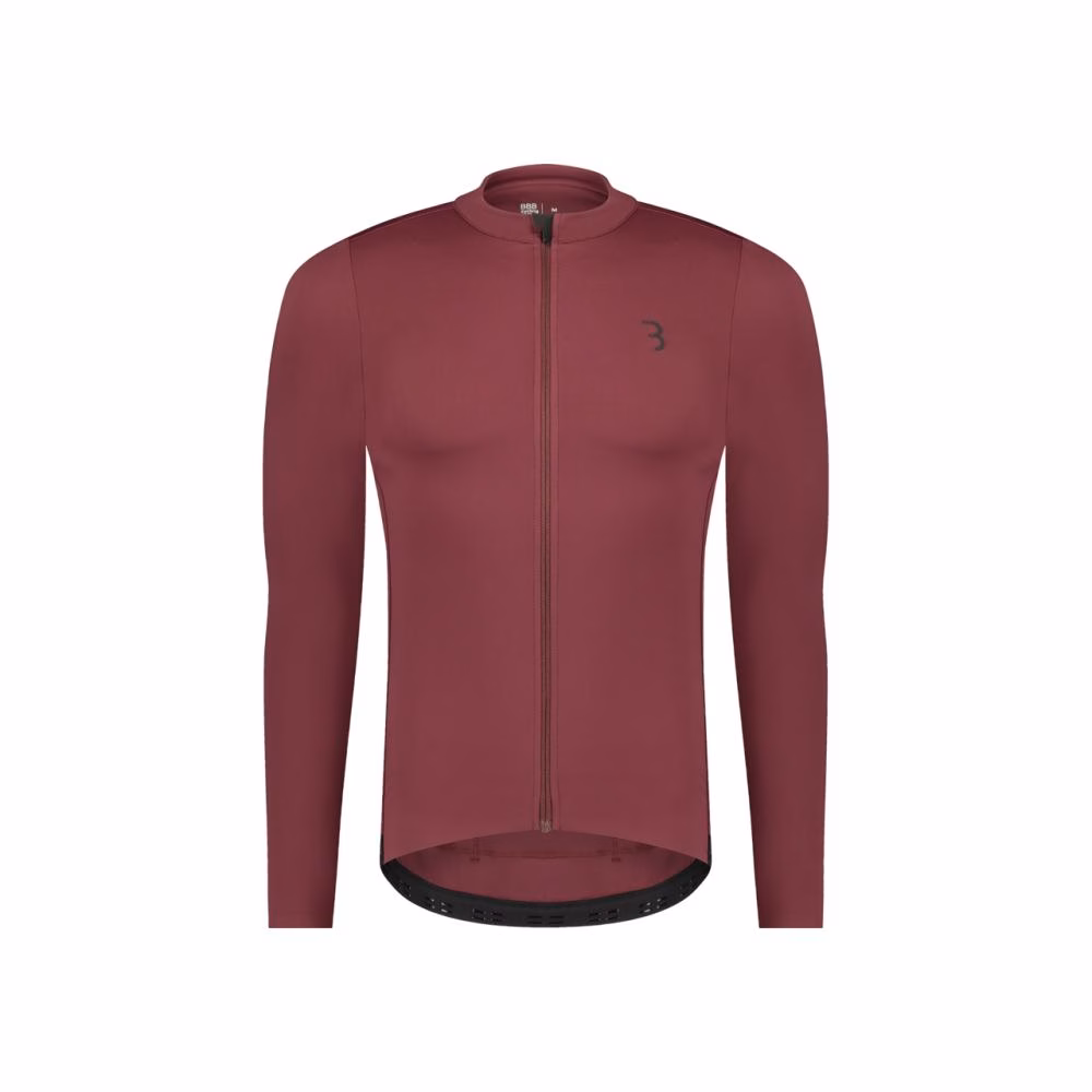 BBB Cycling BBB Langarmtrikot Essence LS S rot - unverzichtbares Langarmtrikot für Frühlingstouren