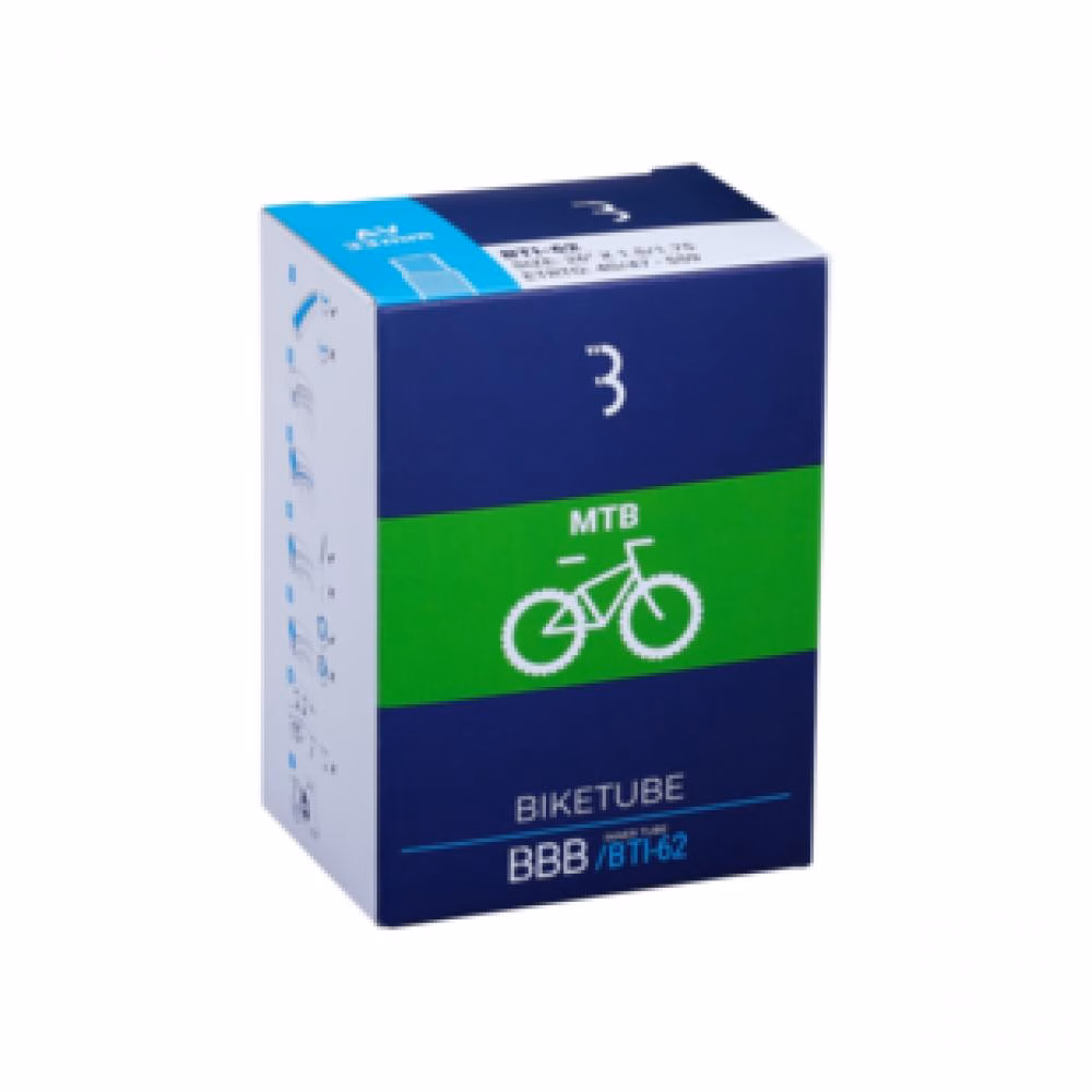 BBB Cycling BBB Schlauch FV 48mm 29x1.9/2.3 schwarz - zuverlässiger 29 Zoll Fahrradschlauch