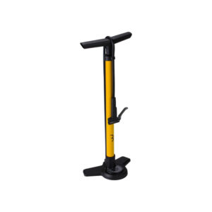 BBB Cycling BBB Standpumpe Air Boost composite One Size Gelb - kraftvolles Aufpumpen mit Präzisionsmanometer