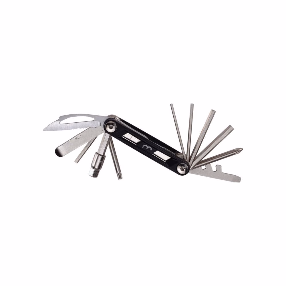 BBB Cycling BBB Werkzeugkit MaxiFold M schwarz/silber M schwarz - kompaktes Multitool für unterwegs