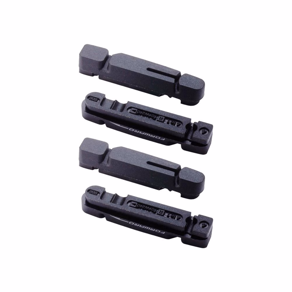 BBB Cycling Bremsschuhe TechStop cartridge 4 in 1 Standard schwarz - starke Bremsleistung bei jedem Wetter