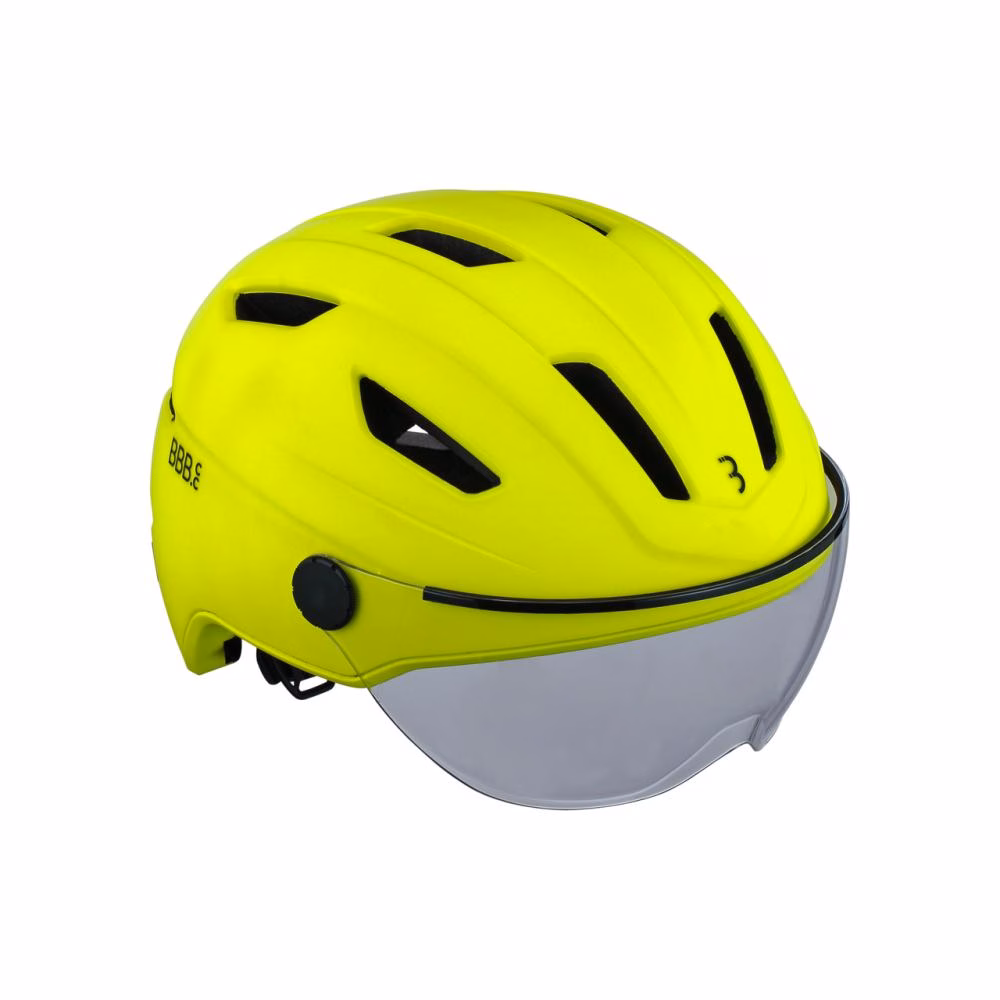 BBB Cycling Helm Move Face Shield M neon - sicherer Speed-Pedelec- und E-Bike-Helm