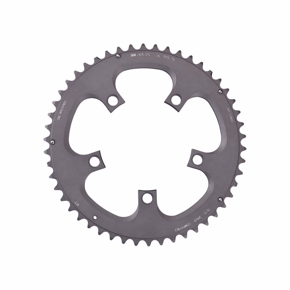 BBB Cycling Kettenblatt CompactGear FC-6750 46T/110mm anthrazit - effizienter Antrieb