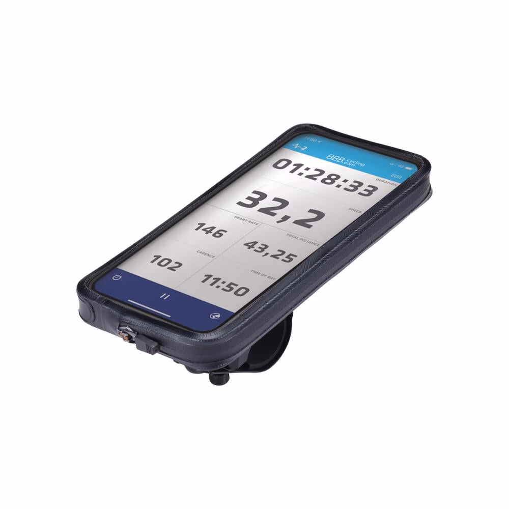 BBB Cycling Smartphonehalterung Guardian M schwarz - sichere Handy-Tasche für dein Bike