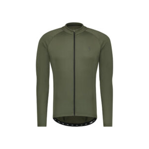 BBB Cycling Trikot Transition langarm l olive - komfortables Frühjahrs- & Herbst-Trikot