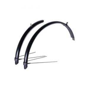 BBB Cycling Vorder/Hinterradschutzblech CityGuard 24 inch schwarz 24 - voller Spritzschutz für City-Bikes