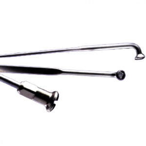 Büchel Speichen 2x266mm Nirosta silber 2,0mm mit 12mm vernickelten Messingnippeln, 100er Pack