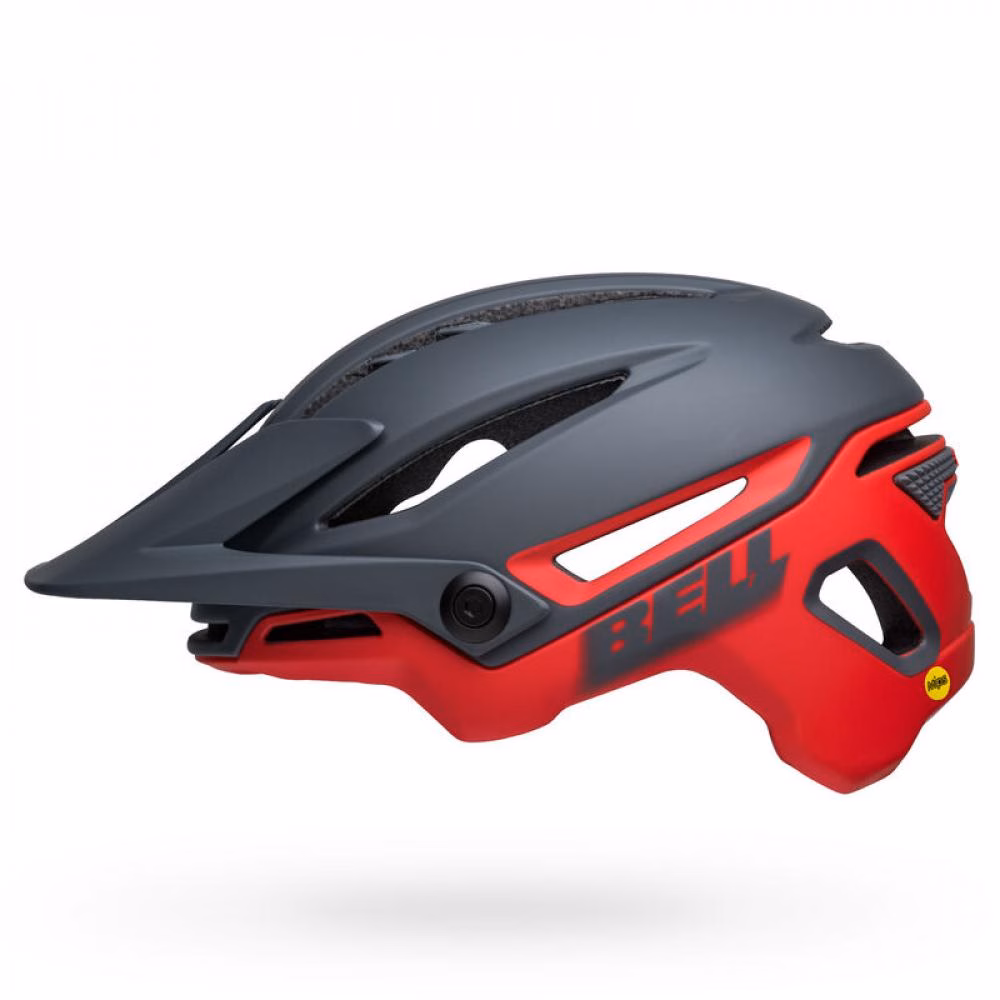 Bell Fahrradhelm Sixer Mips matt grau rot M 55-59 cm