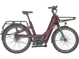 Bergamont E-Cargoville Bakery Elite | E-Lastenrad | 26" | 625Wh Bosch | bonbonrot Größe: 50 cm