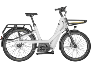 Bergamont E-Cargoville Bakery Expert | E-Lastenrad | 26" | 500Wh Bosch | glanzweiß Größe: 50 cm