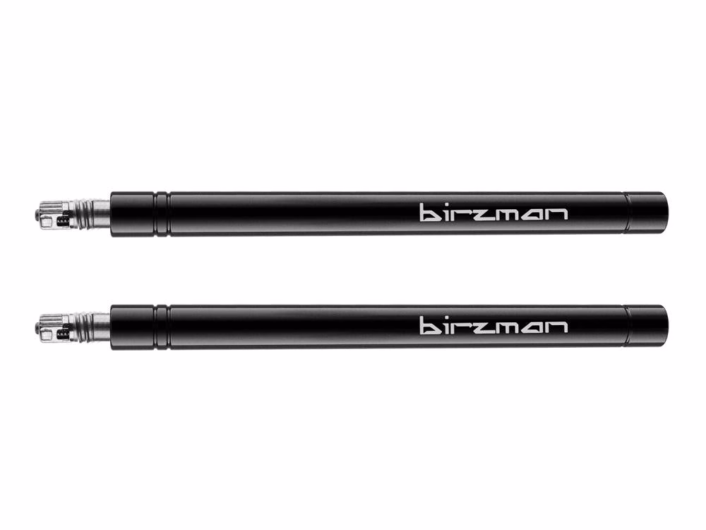 Birzman Ventilverlängerung 40 mm Set mit Ventilkern Schwarz - für hohe Felgen