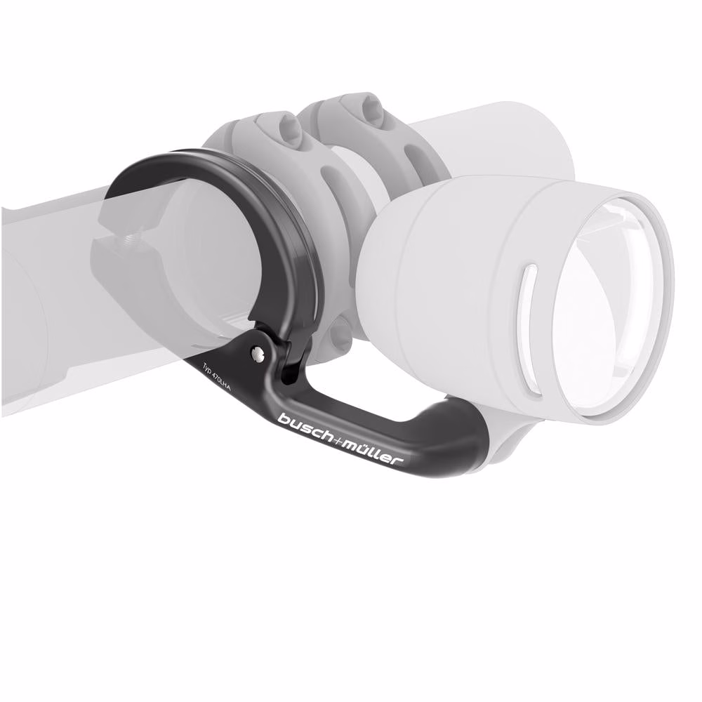 Busch + Müller Busch&Müller Alu Halter für Scheinwerfer am Lenker 25 - 25.4 mm - 4mm und 31 8 mm - Adapter