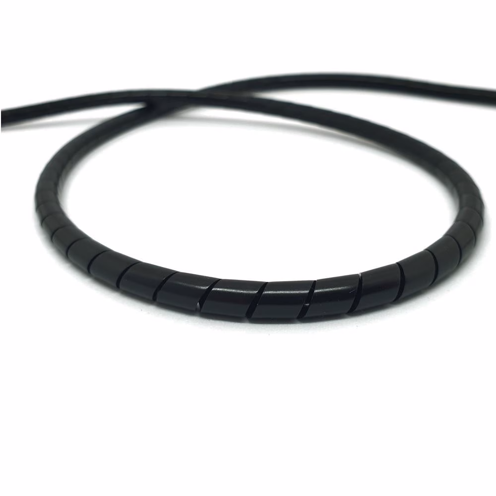 capgo BL Spiralschlauch ID 4,8 mm AD 6 mm Schwarz - Kabelschutz für Fahrrad und E-Bike