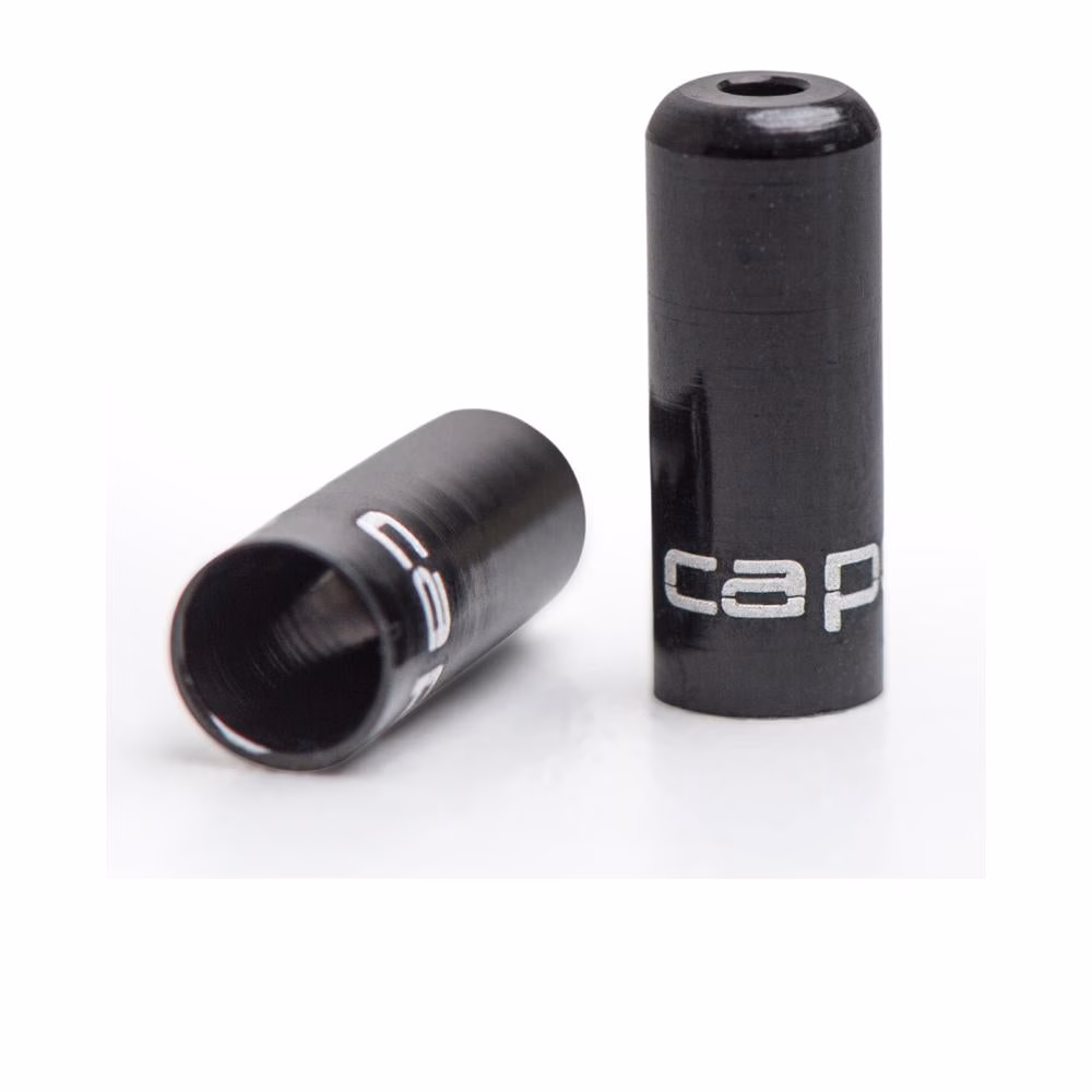 capgo OL Endkappenset Bremsaußenhülle Alu Ø 5 mm Schwarz - 10er Set