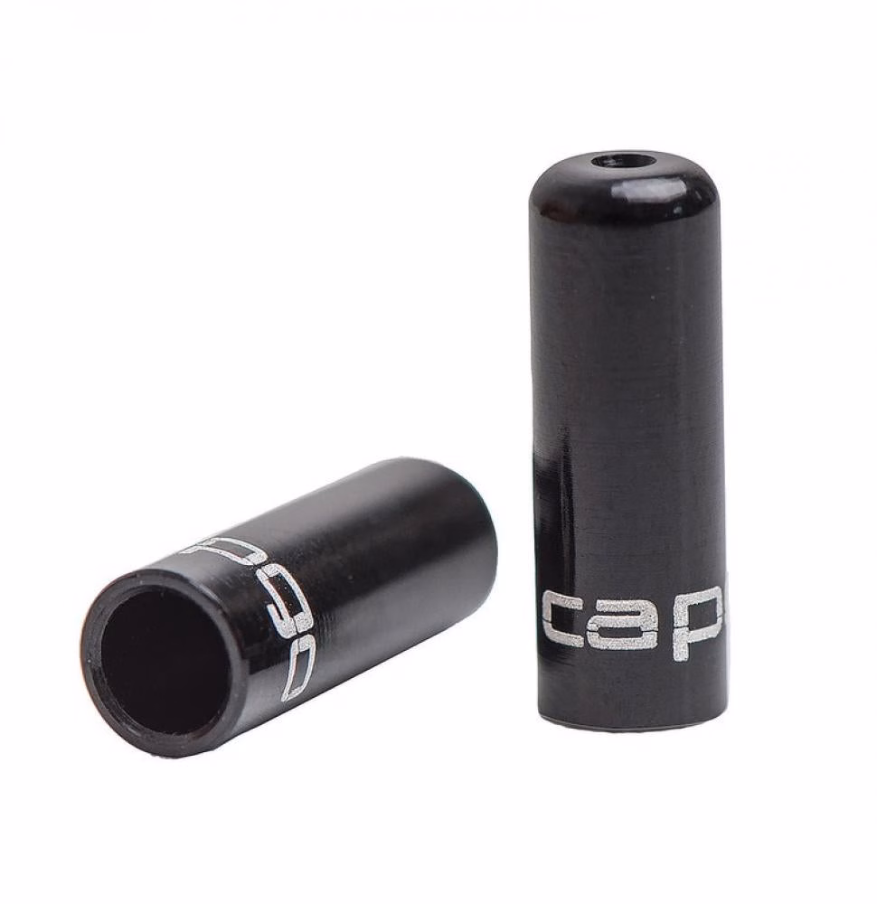 capgo OL Endkappenset gedichtet für Schaltaußenhülle Alu Ø 4 mm 10 Stück Schwarz