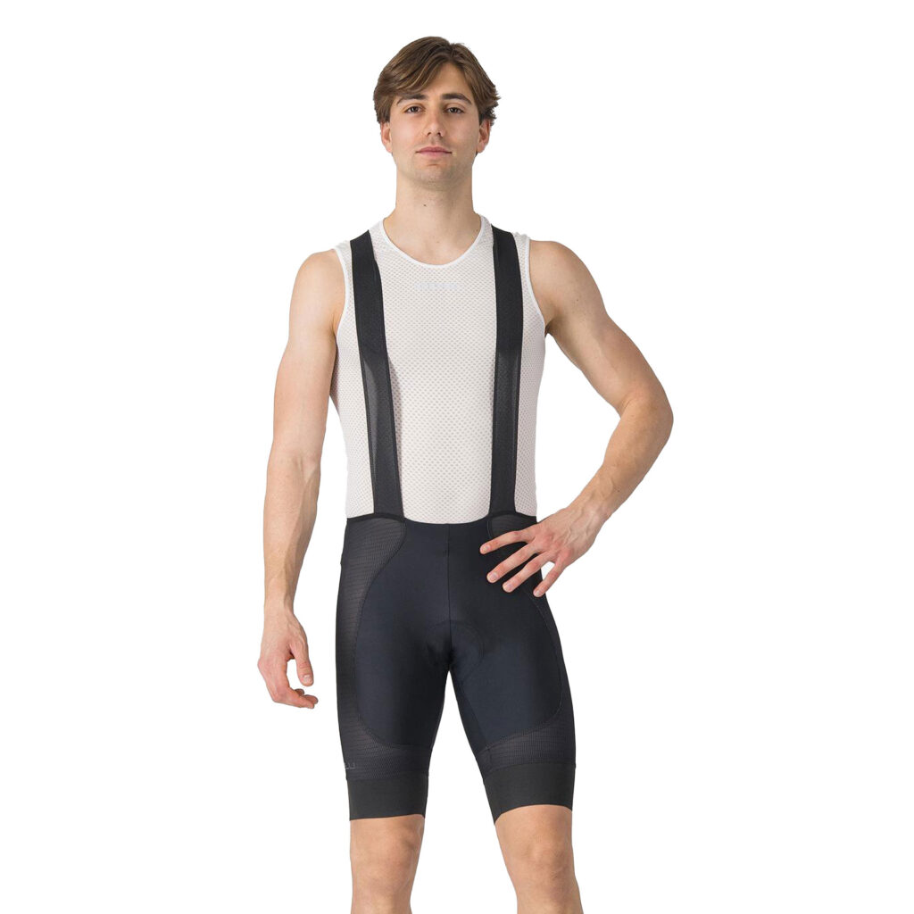Castelli A/C Bibshort Kurze Herren Trägerhose mit Polster M black