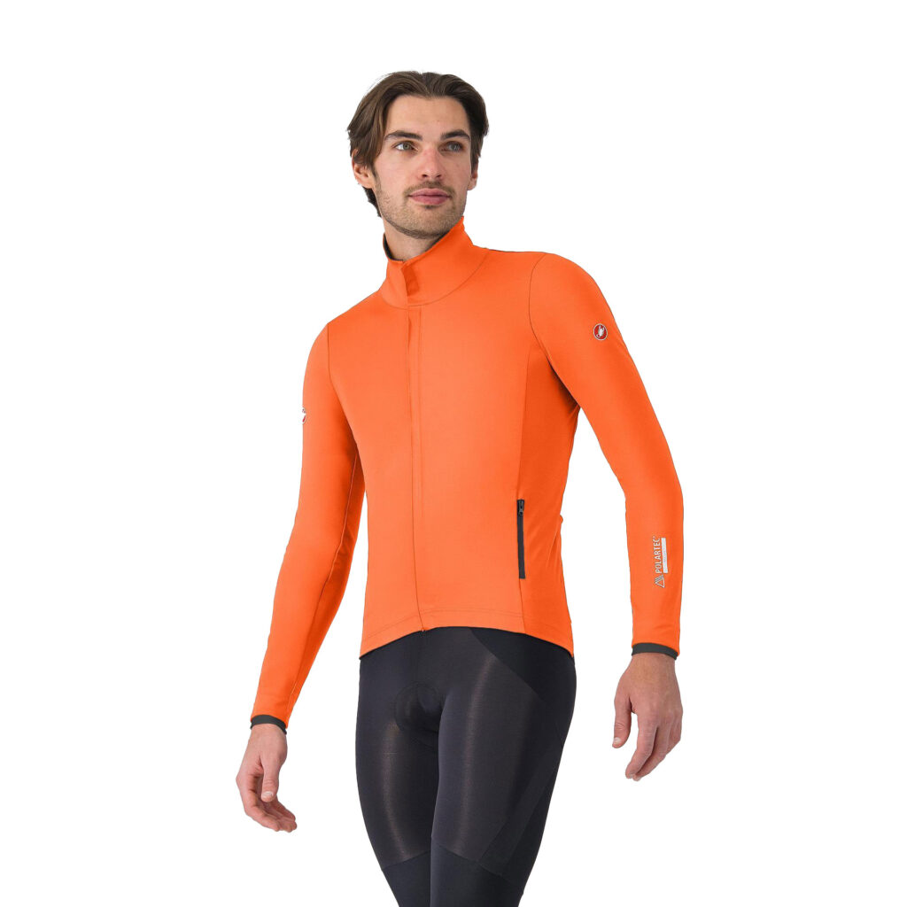 Castelli Alpha 150 Jacket Winter Radjacke Herren S brilliant orange/dark gray