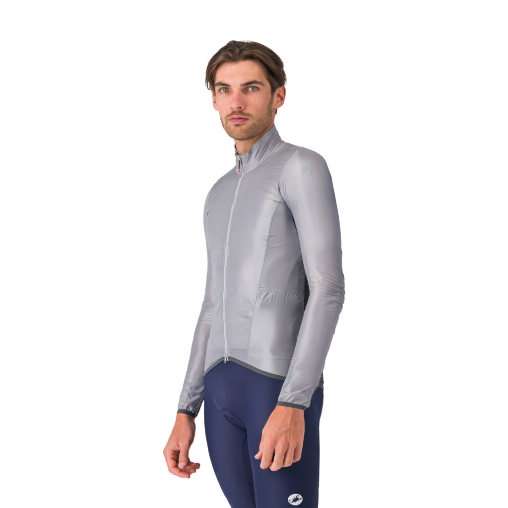 Castelli Aria Shell 2 Jacket Herren Fahrradjacke XL silver gray/dark gray