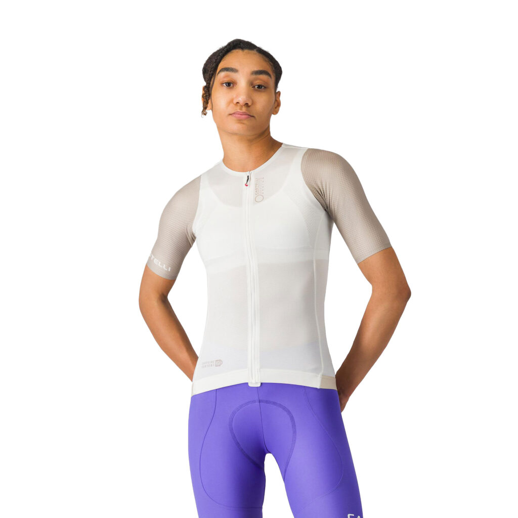 Castelli Corretto W Jersey Fahrradtrikot Frauen L ivory/clay-black