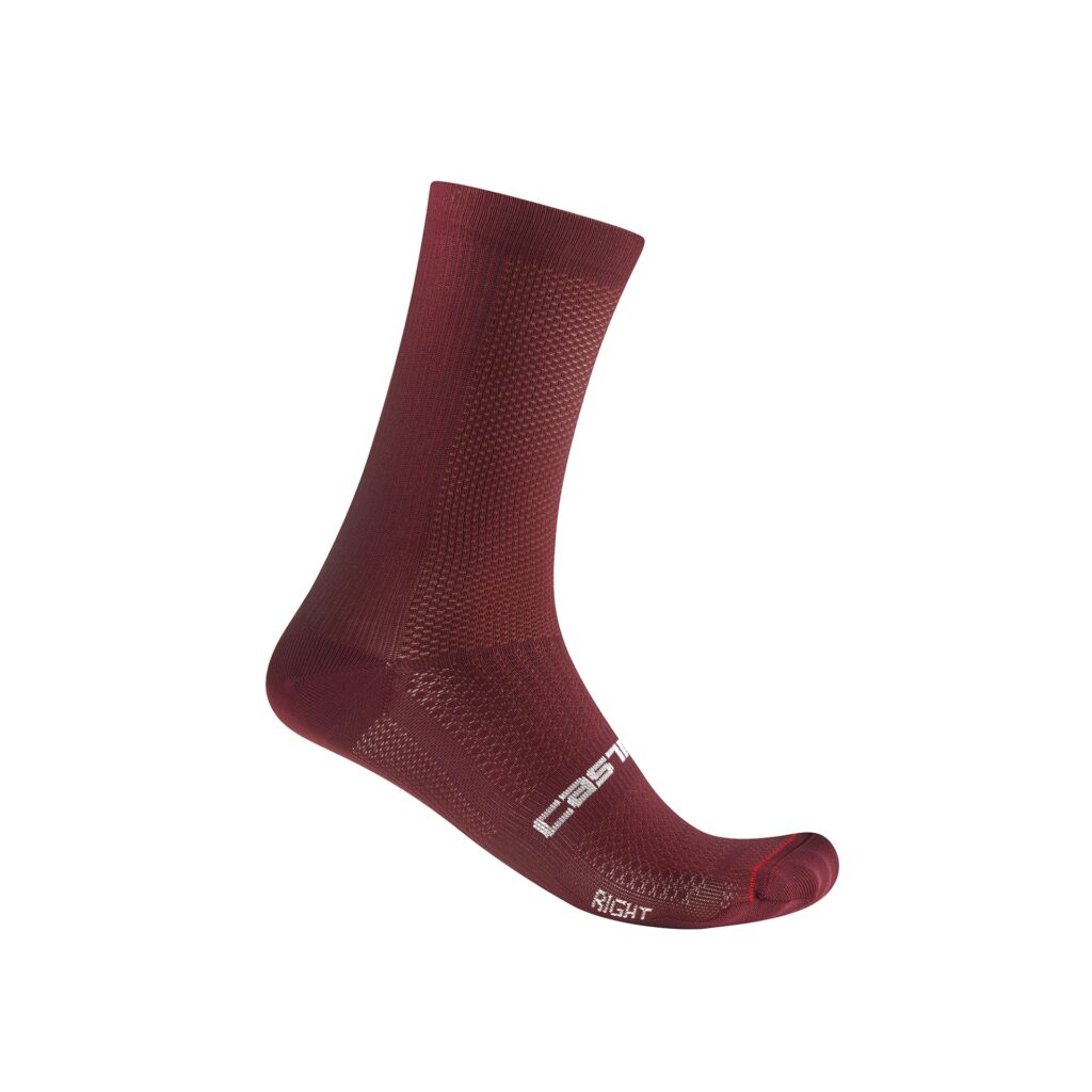 Castelli Espresso 18 Sock Fahrradsocken S/M EU 35-39 deep bordeaux