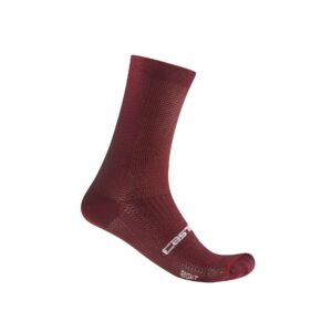 Castelli Espresso 18 Sock Fahrradsocken S/M EU 35-39 deep bordeaux