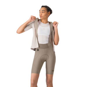 Castelli Espresso 2 W DT Bibshort Kurze Trägerhose Frauen XL clay