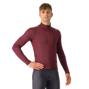 Castelli Espresso Air Jacket Leichte Radjacke M deep bordeaux