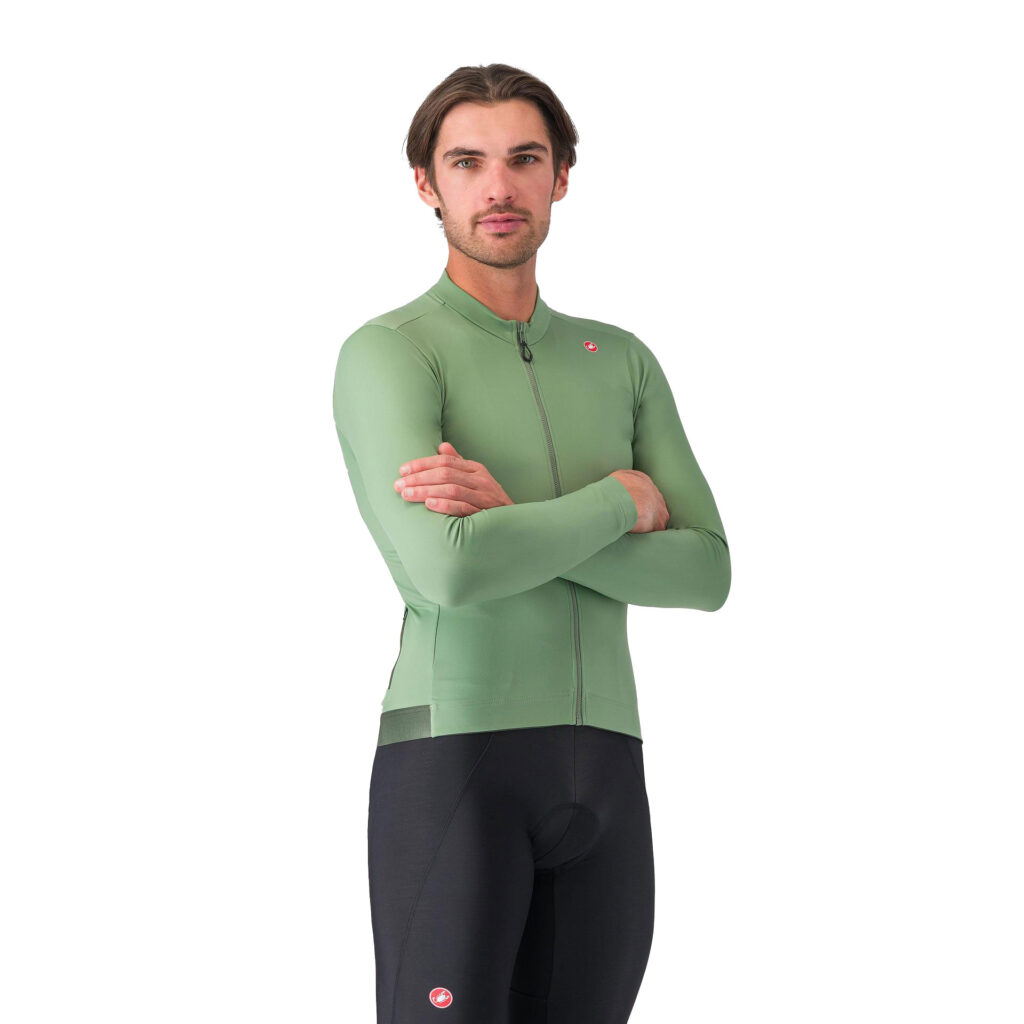 Castelli Espresso Thermal Jersey Herren Langarm Trikot XXL green pepper/deep green