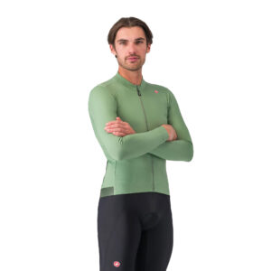Castelli Espresso Thermal Jersey Herren Langarm Trikot XXL green pepper/deep green